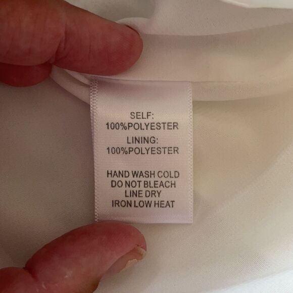 Lulu’s White, Blue and Black Abstract Patterned Dress - Picture 5 of 8